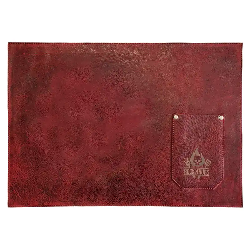 Rock‘n‘Rubs Tisch-Set aus Leder Rot Top-Angebot