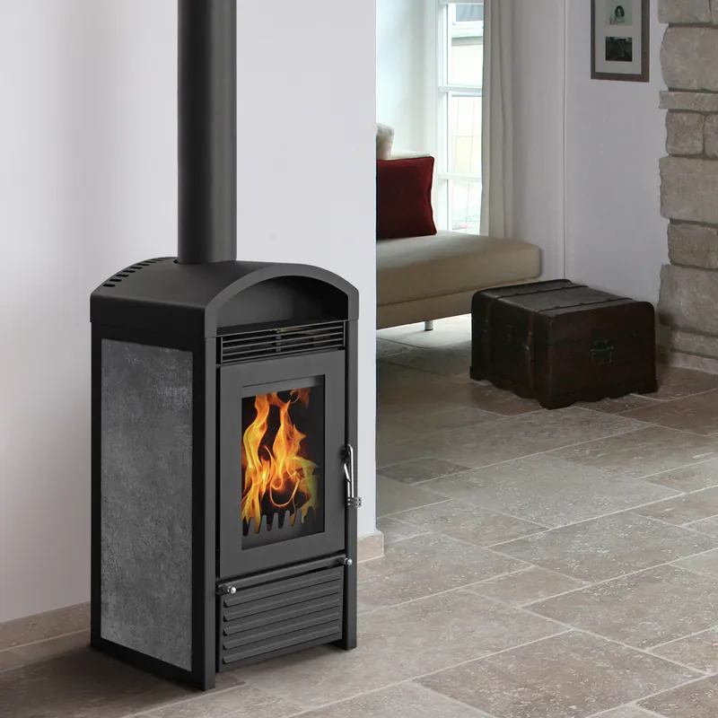 Kaminofen wasserführend Schmitzker Marbella Mini Keramik anthrazit Bestpreis