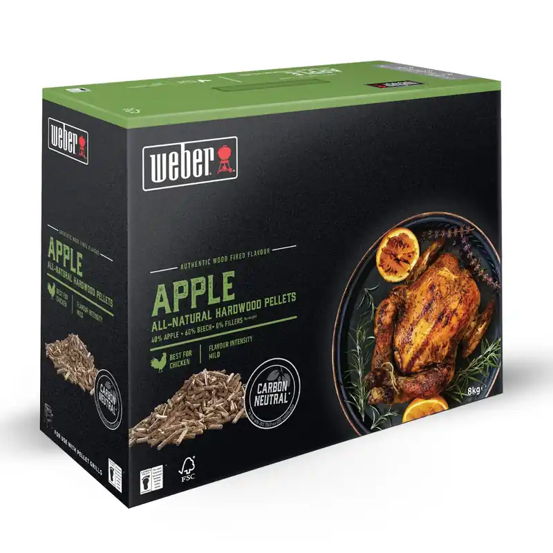 Weber SmokeFire-Hartholzpellets Apfel 8 kg Geprüft