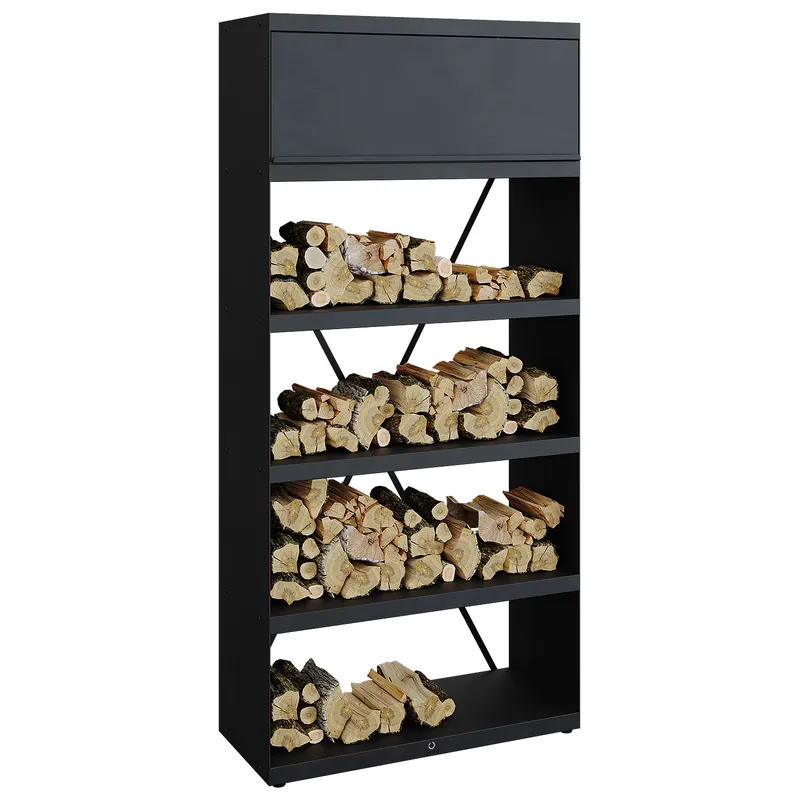 Bestpreis OFYR Holzregal Black 100