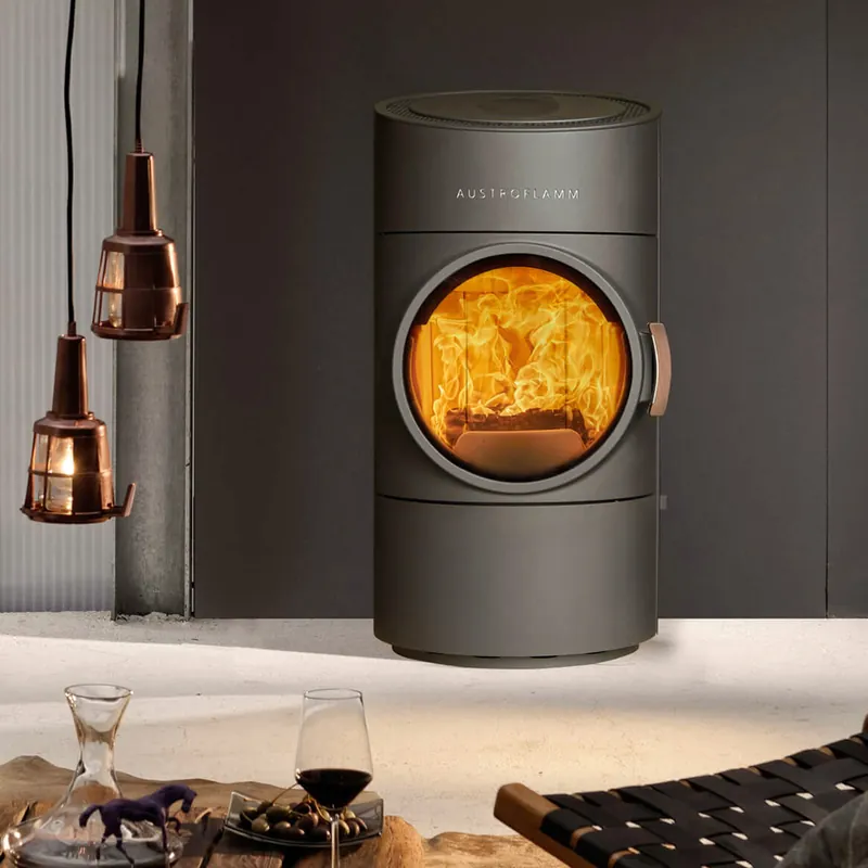 Austroflamm Clou Compact 2.0 Kaminofen Stahl Gussgrau Preisknaller