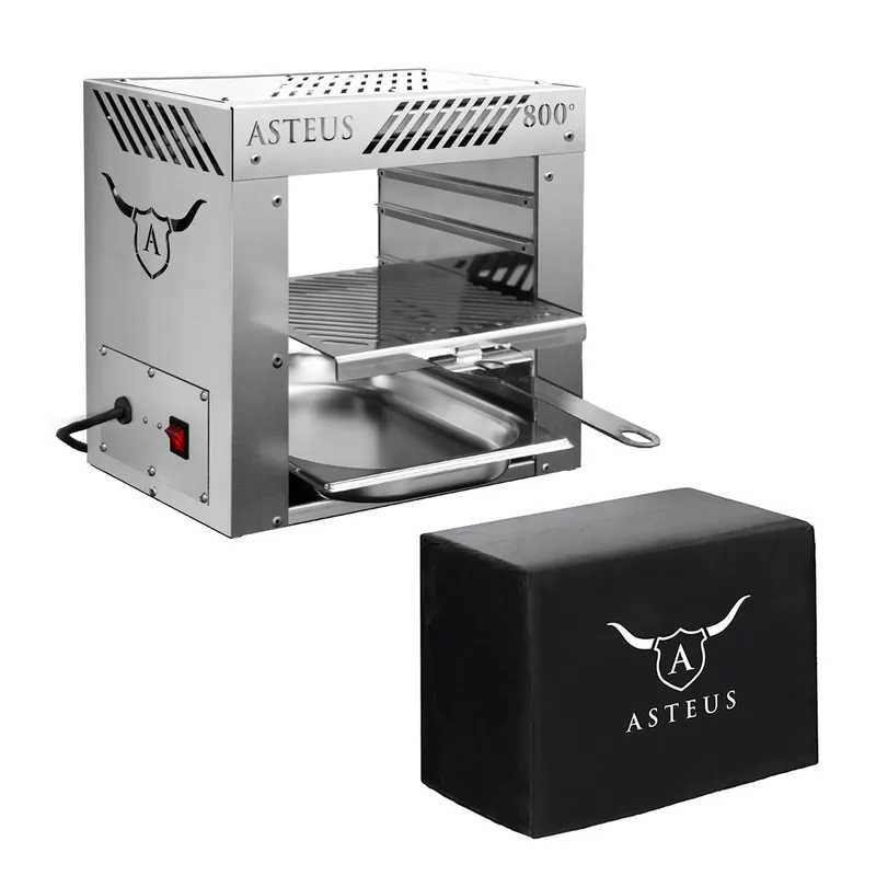 Heißes Angebot ASTEUS beefy Elektro-Infrarotgrill + Abdeckhaube