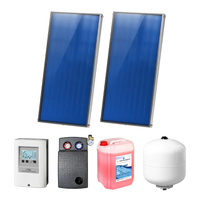 4,02 m² Sunex Flachkollektor-Set 1 2x AMP 2.0 Letzte Chance