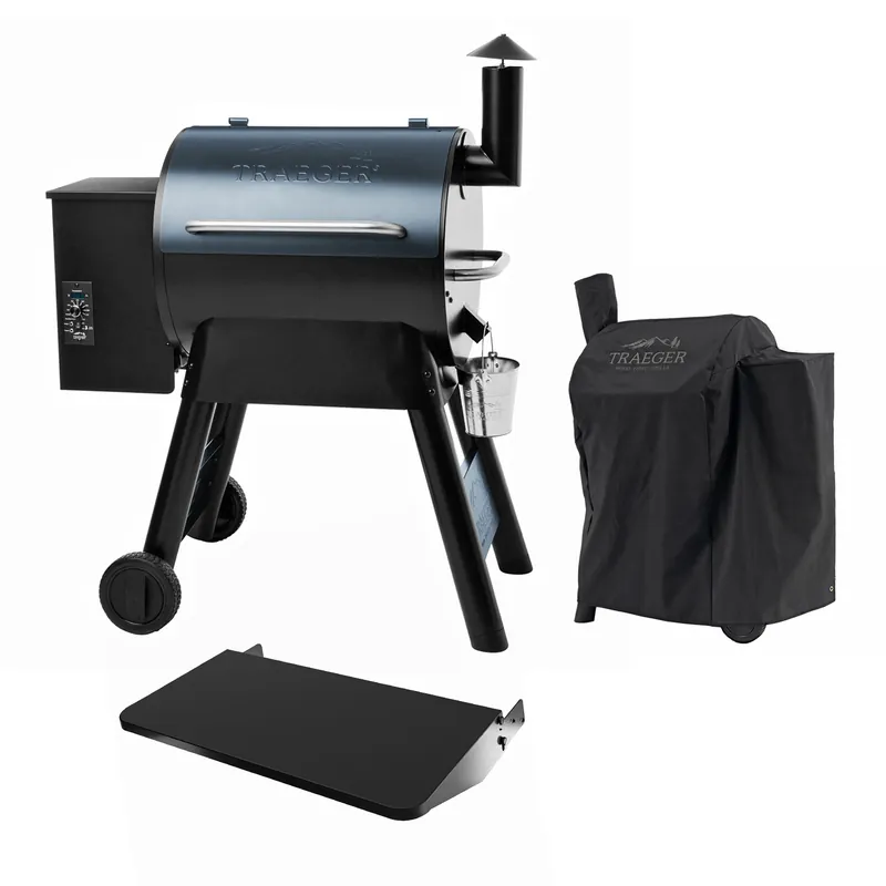 Markenprodukt Traeger PRO SERIES 22 inkl. Abdeckhaube & Klappbare Frontablage