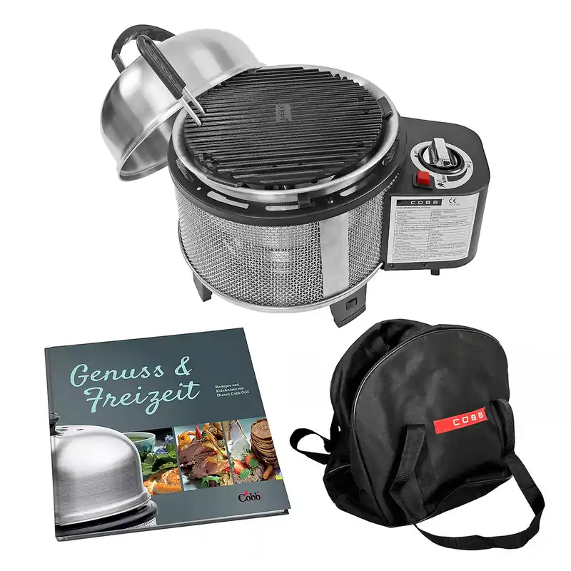 Cobb Premier Gas-Edelstahlgrill inkl. Tragetasche und Kochbuch Expressversand