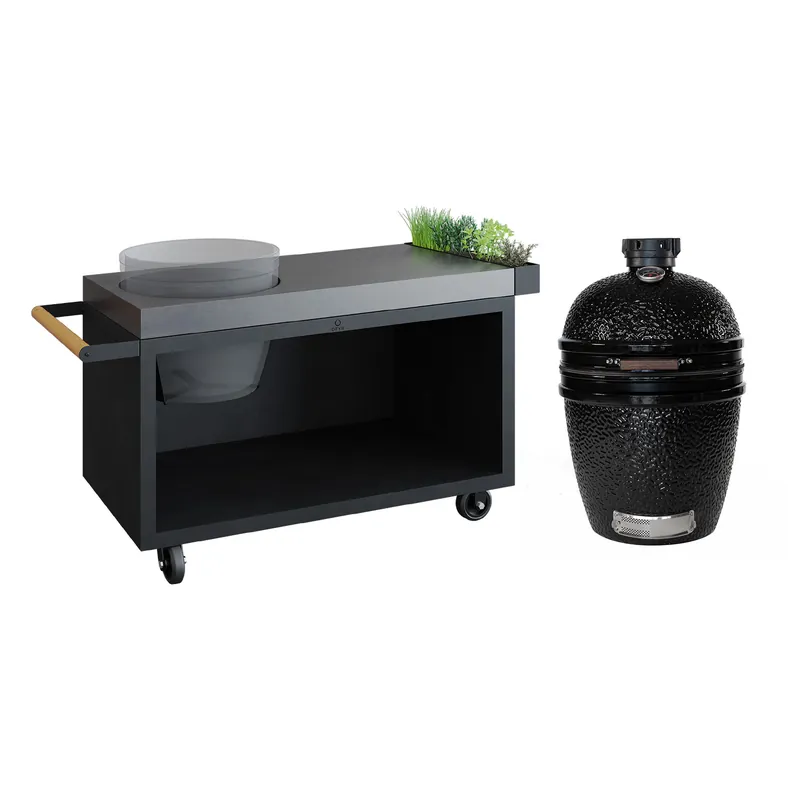 Jetzt Bestellen OFYR Sockel Schwarz 135 PRO Concrete für Kamado TB + The Bastard Classic Large Solo