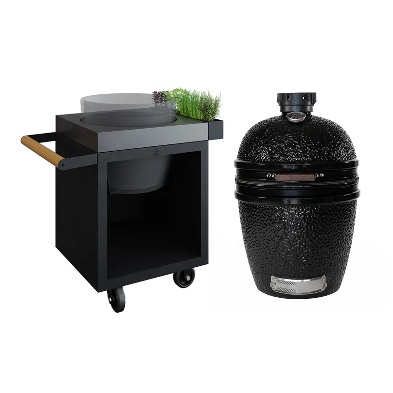 Sonderaktion OFYR Sockel Schwarz 65 PRO Concrete für Kamado TB + The Bastard Classic Large Solo