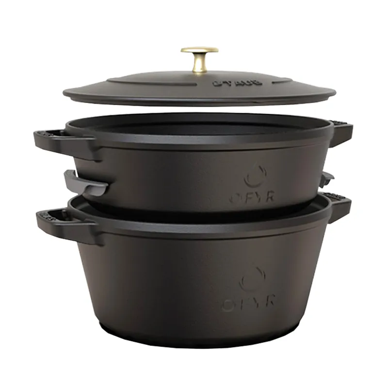 Kracherpreis OFYR Staub Kasserollen-Set aus Gusseisen