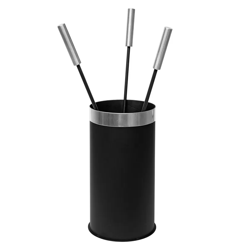 Raik Kaminbesteck Edgar, 3-teilig, schwarz, Edelstahlgriffe, 31 cm Direkt Vom Hersteller