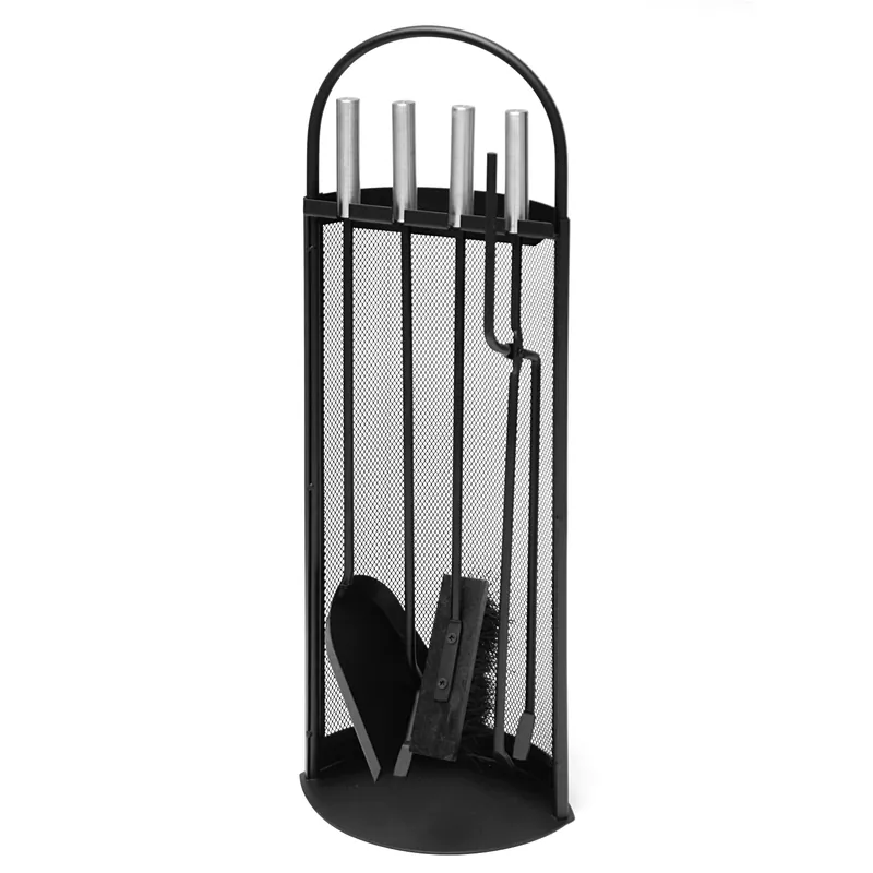 Wochenendangebot Raik Kaminbesteck Albert, 4-teilig, schwarz, Edelstahlgriffe, 66 cm B-Ware