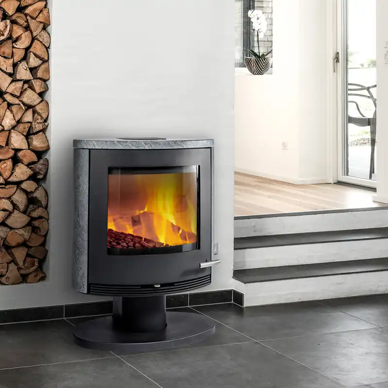 TermaTech TT22RPS Kaminofen Stahl Schwarz Speckstein Preis Gesenkt