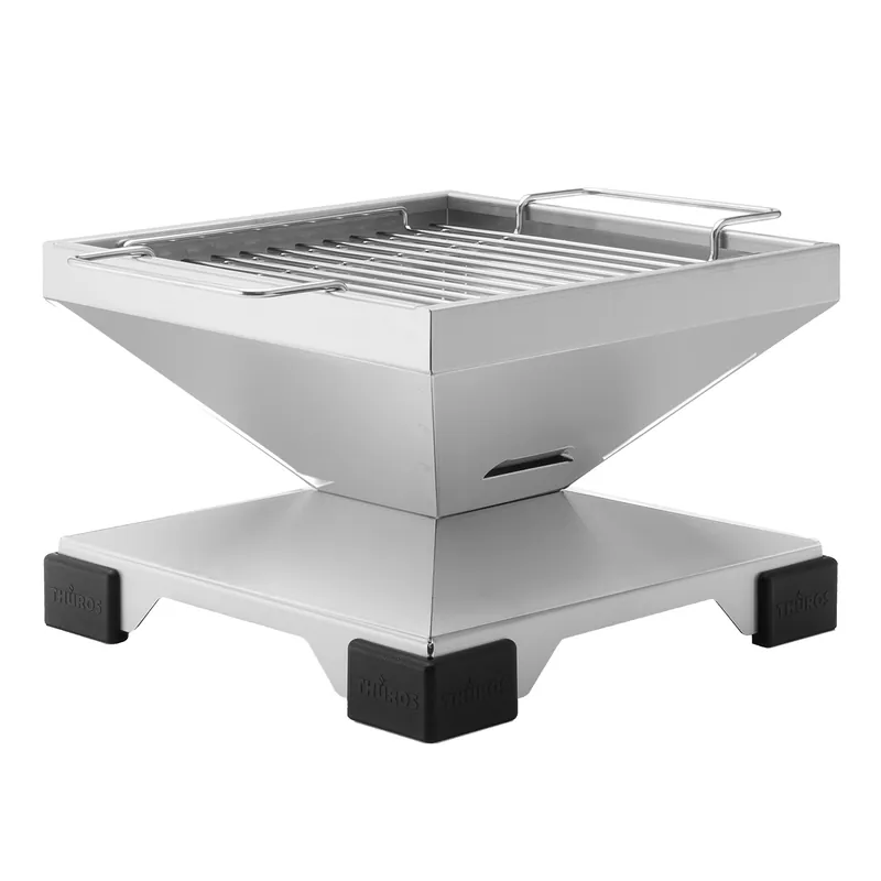 Thüros T1 Holzkohle-Tischgrill Grillfläche 30 x 30 cm Markenprodukt
