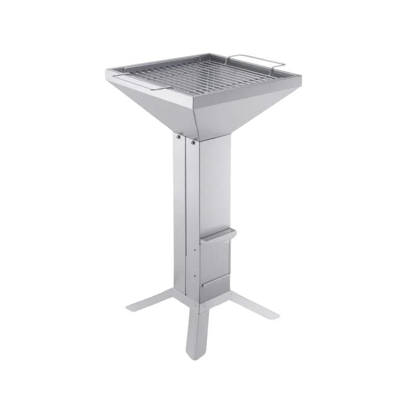 Thüros T2-4F Säulengrill Grillfläche 35 x 35 cm mit 4 Füßen Geprüft