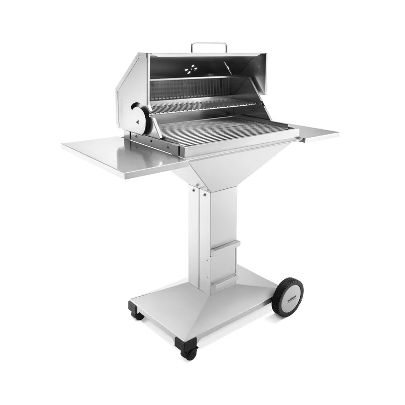 Finale Aktion Thüros T4 Holzkohle-Grillstation Grillfläche 40 x 60 cm mit 4 Rollen