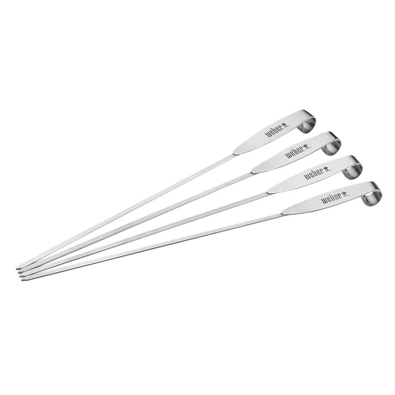 Knallerangebot Weber ETGS-Spieße Edelstahl 4er-Set