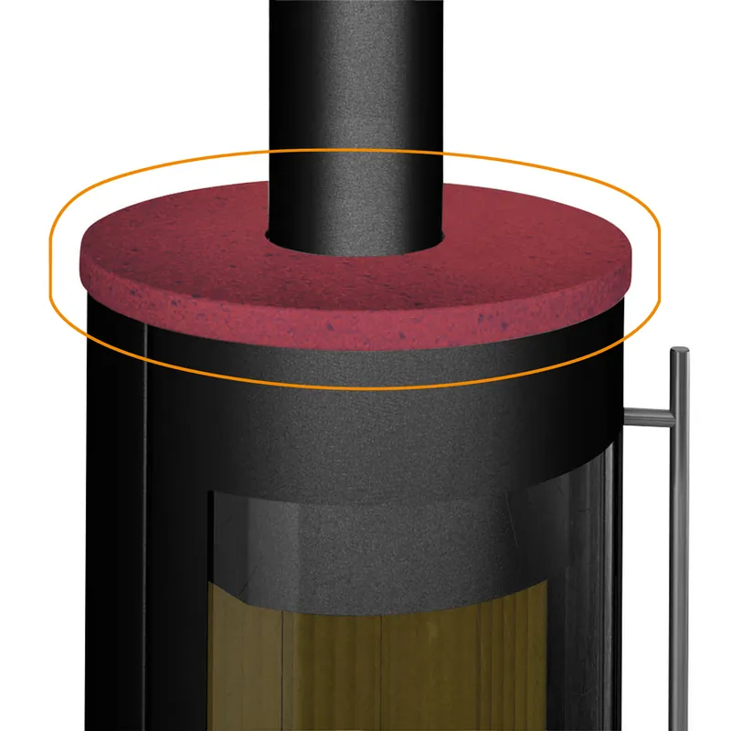 Sonderaktion Olsberg Keramikabdeckung ohne Fase für Palena Compact + Palena PowerBloc! Compact + Pico Compact Keramik Weichsel