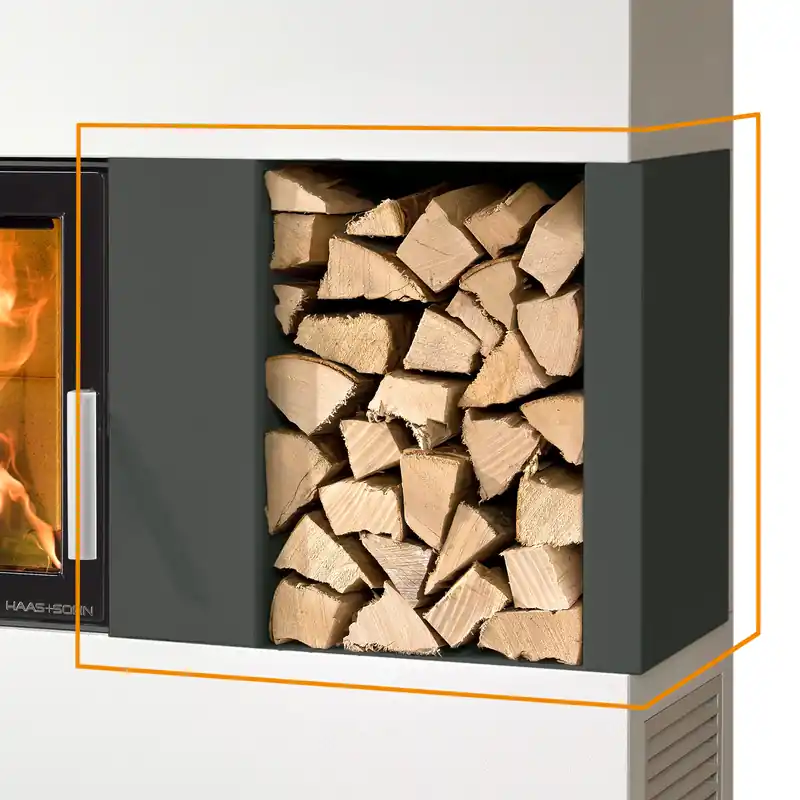 Haas+Sohn Holzlagerfach Adonis II Kaminbausatz Sichere Zahlung