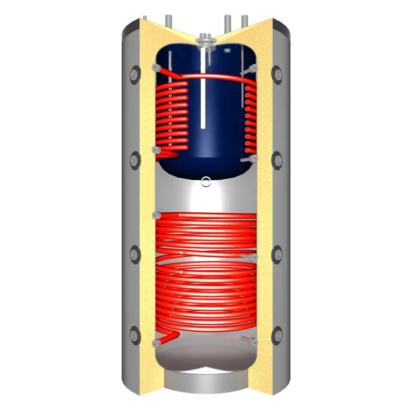 Neue Ware Pufferspeicher THKE/R2 1000 (887 Liter) mit Brauchwasser + 2x Solarwärmetauscher