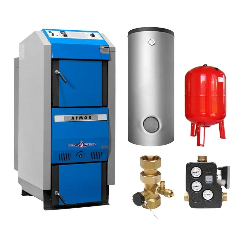 Jetzt Kaufen ATMOS GSX 50 Set + 2 Pufferspeicher 1000 L + Kombispeicher 1000 L + SWT, inkl. Isolierung