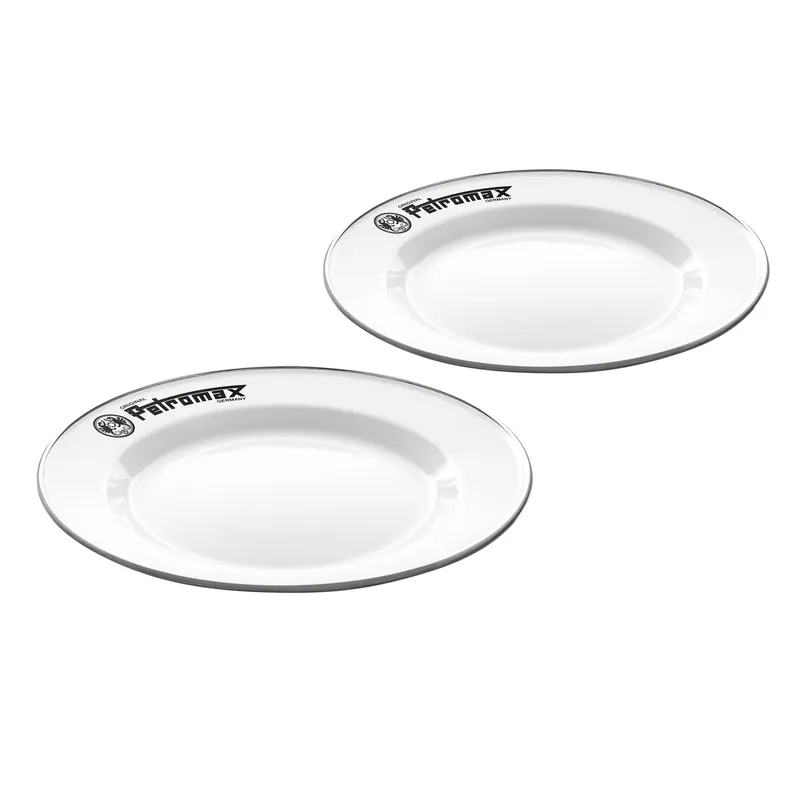 Heißes Angebot Petromax Emaille-Teller Weiß 2er-Set Ø 22 cm