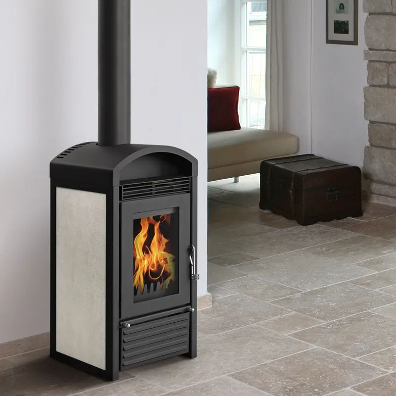 Kaminofen wasserführend Schmitzker Marbella Mini Keramik beige Garantierte Lieferung