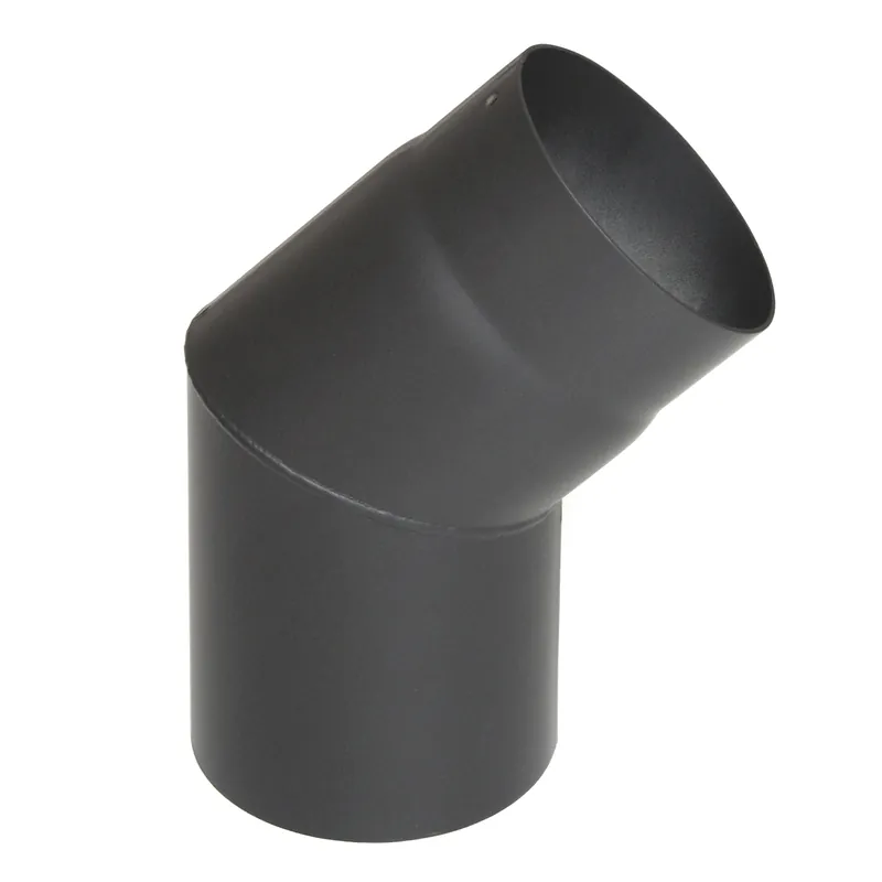 Rabatt Raik Basic Rauchrohrbogen 130mm gussgrau 45° ohne Tür für Rauchrohr / Ofenrohr