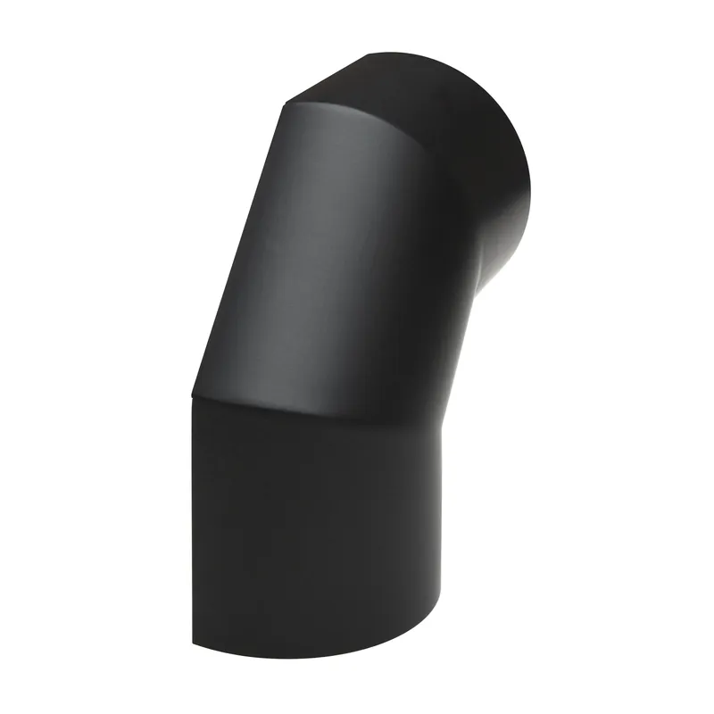 Raik Basic Thermoschild 150mm schwarz seitlich für 3teiligen Bogen 90° für Rauchrohr / Ofenrohr Ausverkauf