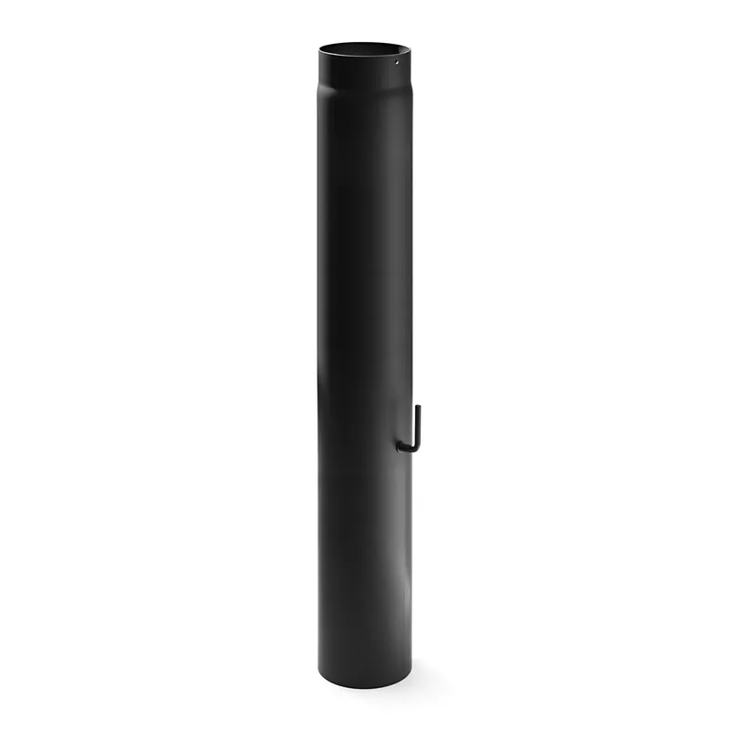Raik Rauchrohr / Ofenrohr 160mm - 1000mm mit Zugregulierung schwarz Jetzt Kaufen