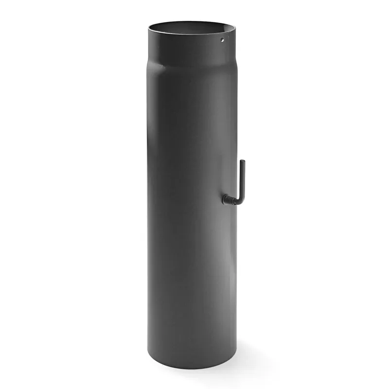 Raik Rauchrohr / Ofenrohr 160mm - 500mm mit Zugregulierung gussgrau Begrenztes Angebot