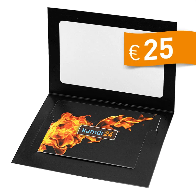 Direkt Vom Hersteller kamdi24 Geschenkgutschein Feuer 25