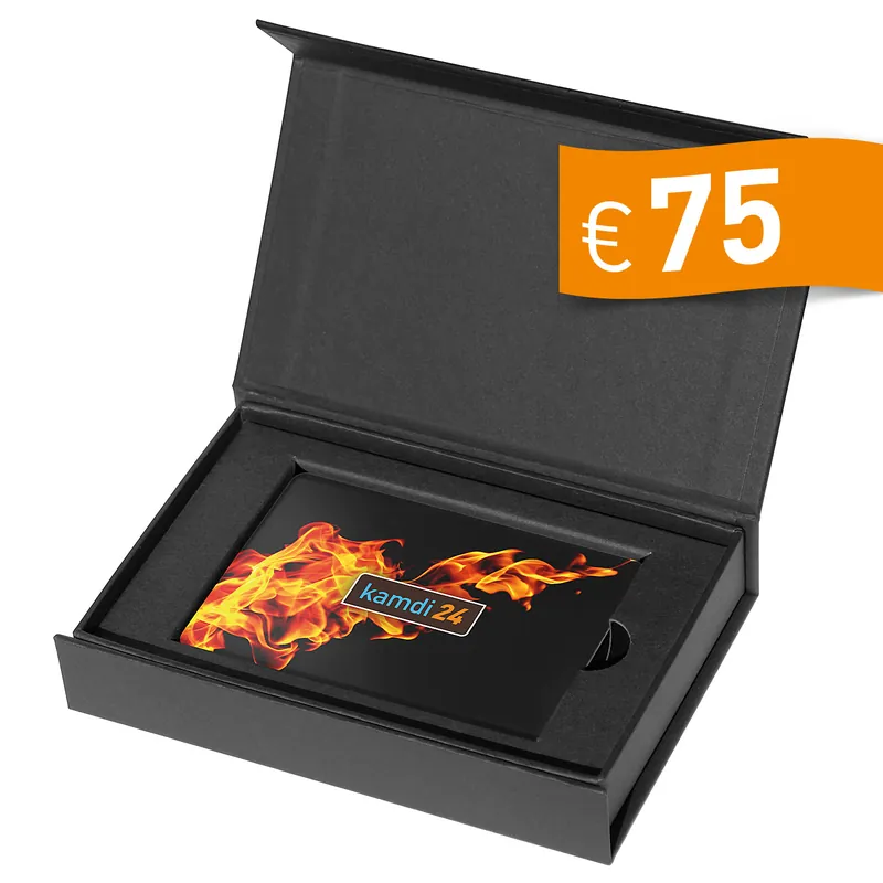 Neu kamdi24 Geschenkgutschein Feuer 75