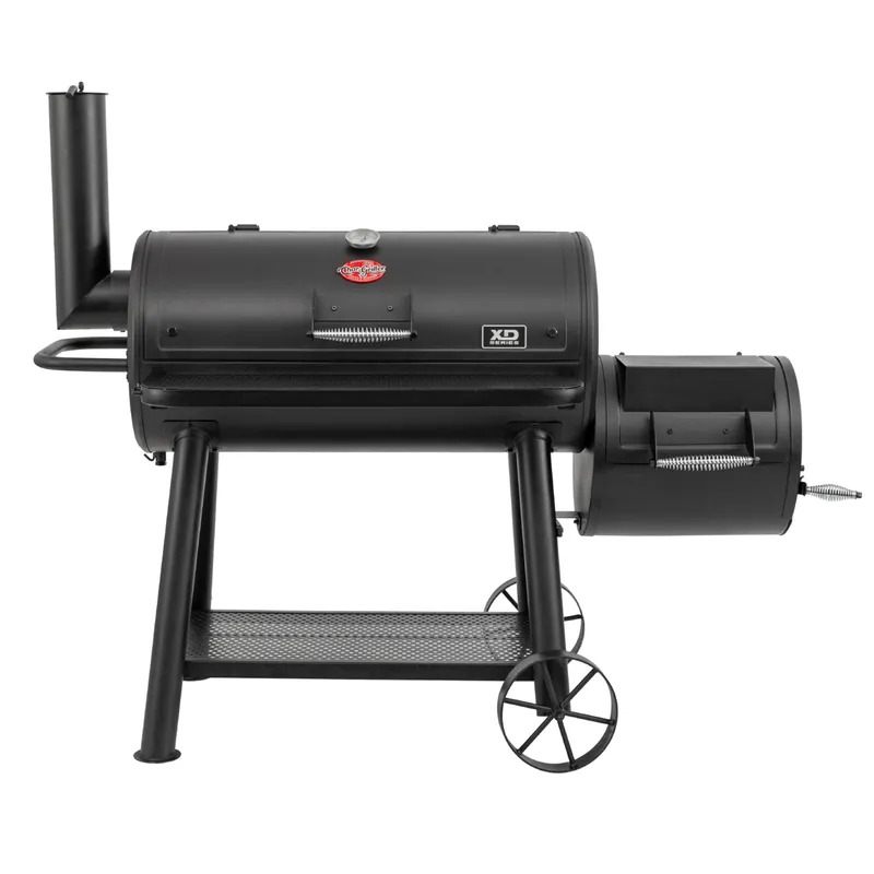 Expressversand Char-Griller Grand Champ Offset-Smoker und Holzkohlegrill