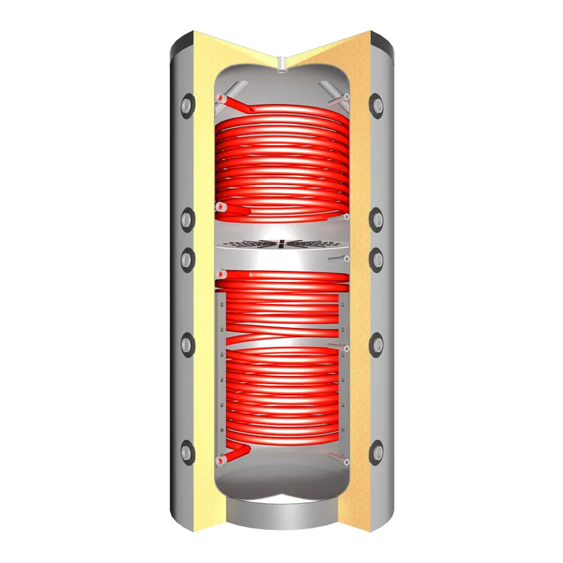Must-Have Pufferspeicher TPSLRR 1500 (1501 Liter) mit Schichtladesystem 2x Solarwärmetauscher