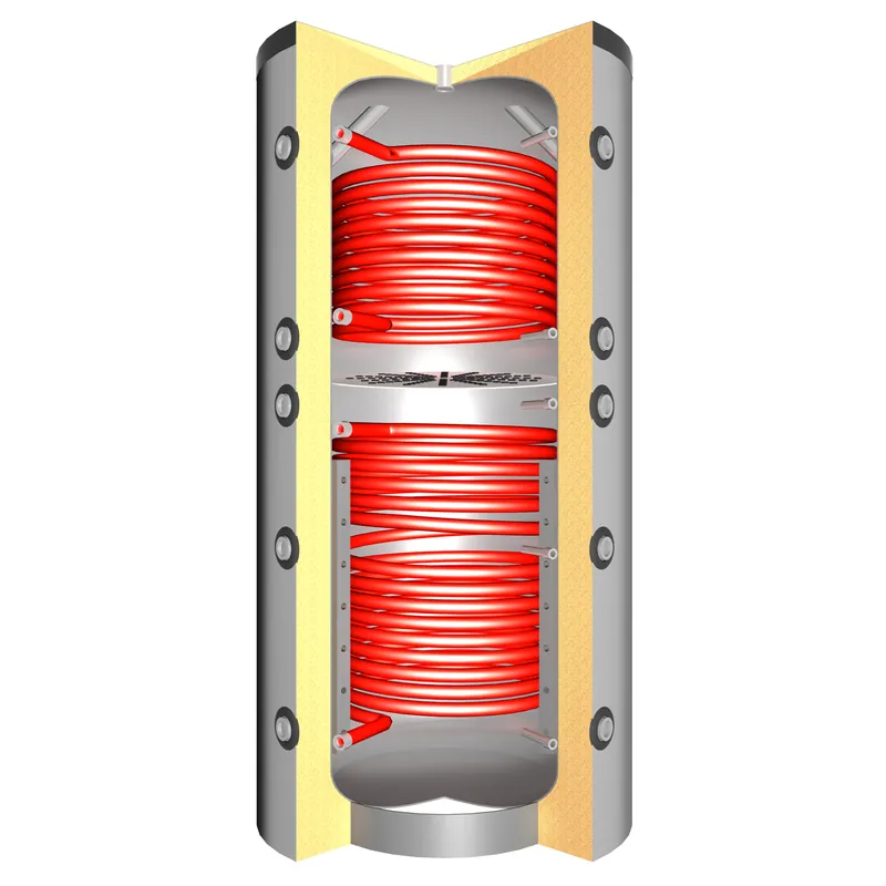 Pufferspeicher TPSLRR 1000 (887 Liter) mit Schichtladesystem 2x Solarwärmetauscher Neue Kollektion
