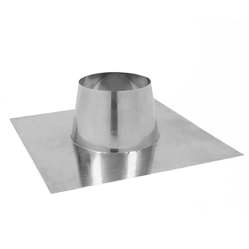 Neu Opsinox Edelstahlschornstein 200mm Dachdurchführung DD 0°-10°