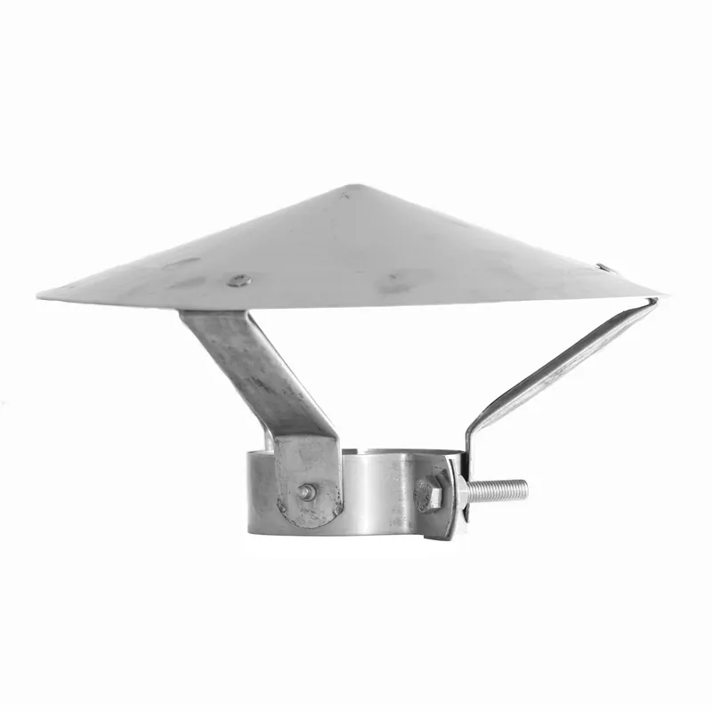Neu Raik Pelletrohr / Ofenrohr 80mm - Regenhaube INOX silber