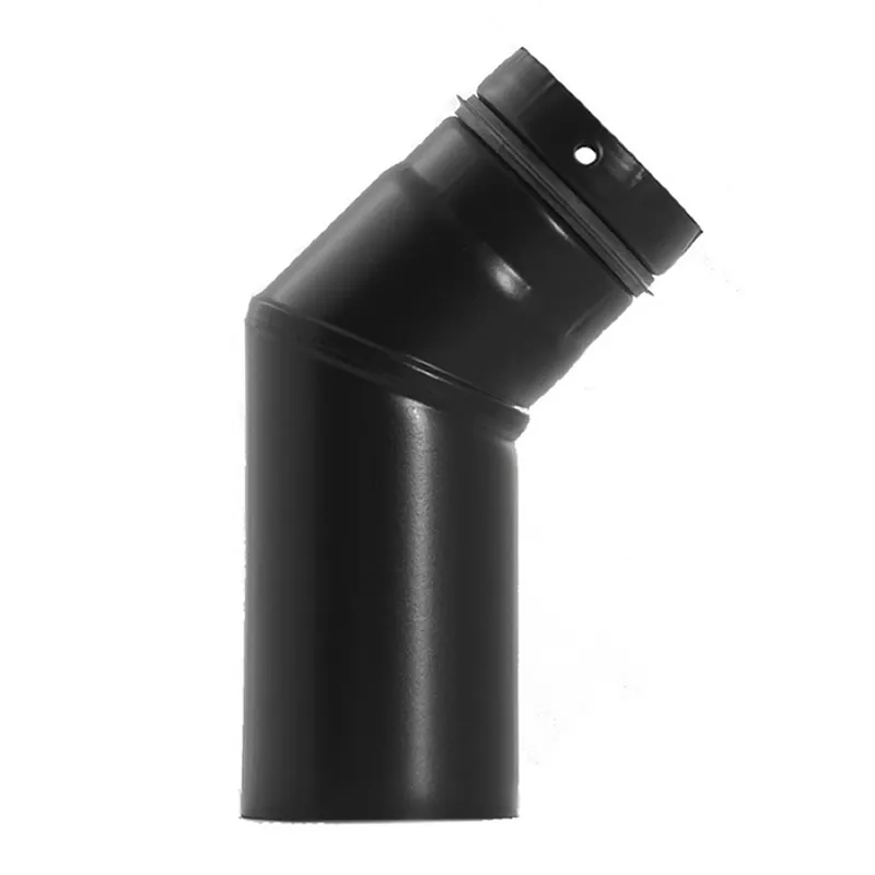 Raik Pelletrohr / Ofenrohr 100mm - 45° Bogen schwarz Heißes Angebot