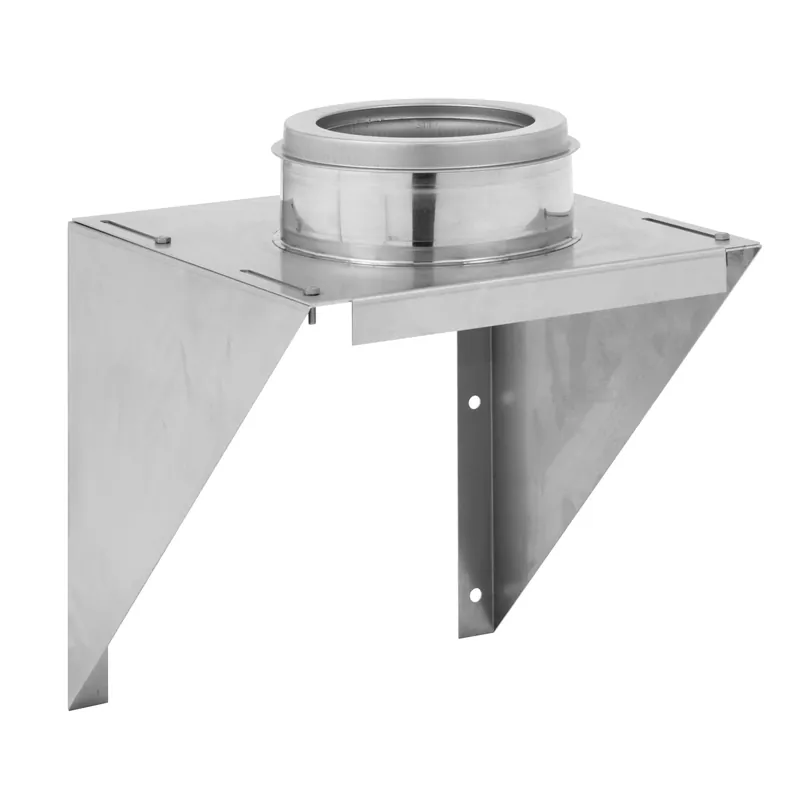 Direktkauf Opsinox Edelstahlschornstein 130mm Wandkonsole m. Kondensatablauf MSDC