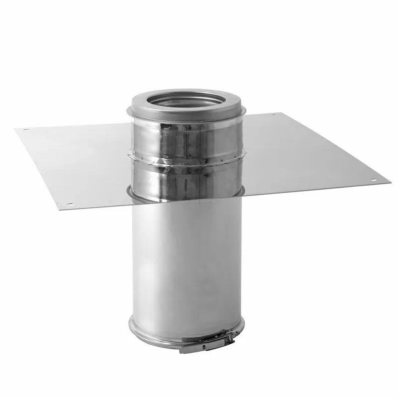 Sonderangebot Opsinox Edelstahlschornstein 130mm Deckendurchführung VDO