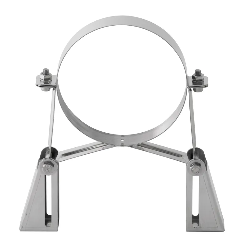 Heißes Angebot Opsinox Edelstahlschornstein 150mm Wandhalter starke Ausführung SSL2