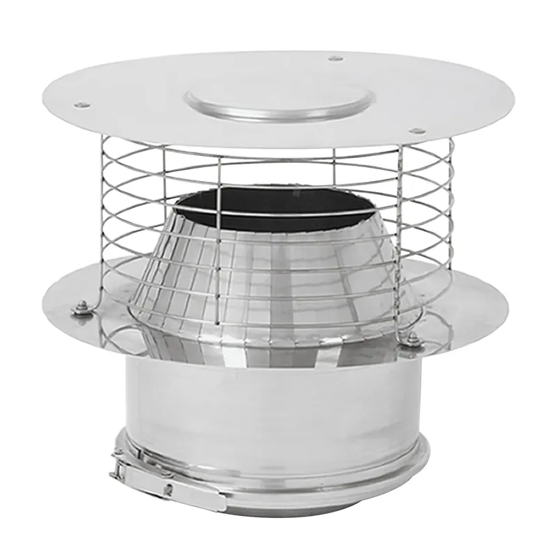 Neu Im Sortiment Opsinox Edelstahlschornstein 180mm Mündungsab. mit Zugverstärker KV