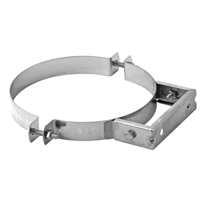 Echt Opsinox Edelstahlschornstein 180mm Wandhalter MB