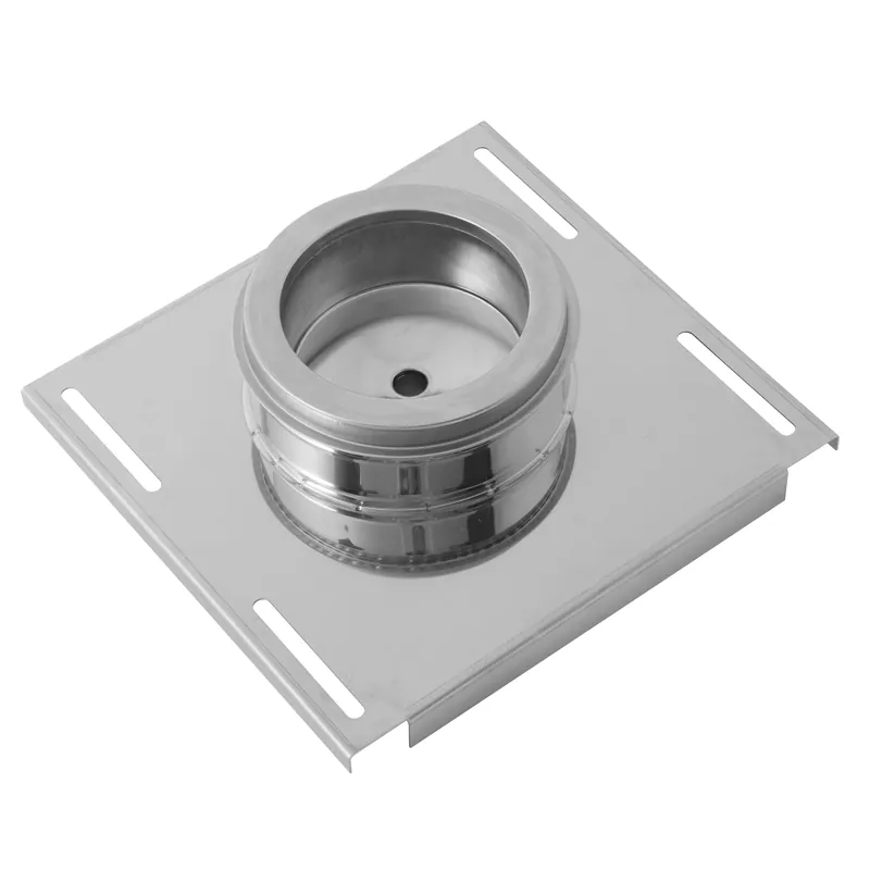 Beliebt Opsinox Edelstahlschornstein 250mm Wandkonsole mit Kondensatablauf MSDC-D