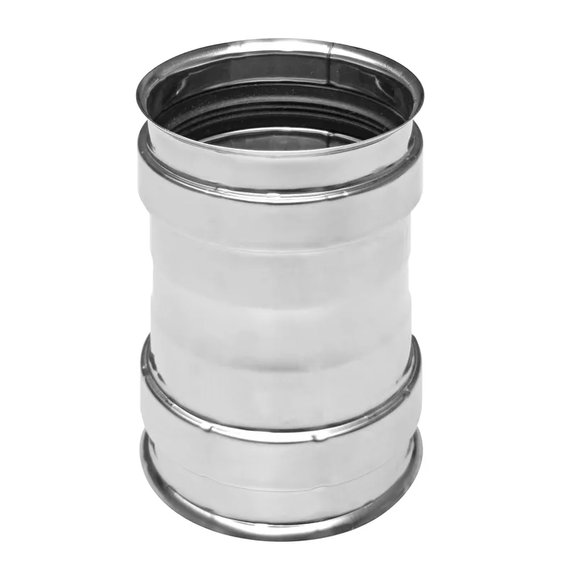 Preisknaller Raik Pelletrohr / Ofenrohr 80mm - Ofenanschlussstück INOX silber