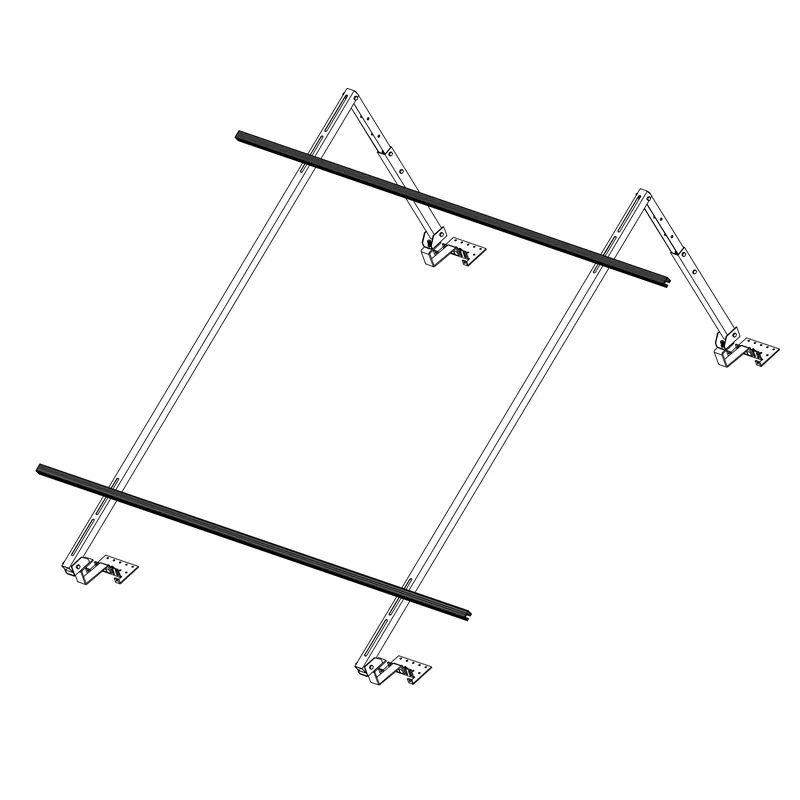 Nur Heute Sunex Standard Schrägdachmontageset 10-25 Grad für 2 Flachkollektoren Basicx 2.0