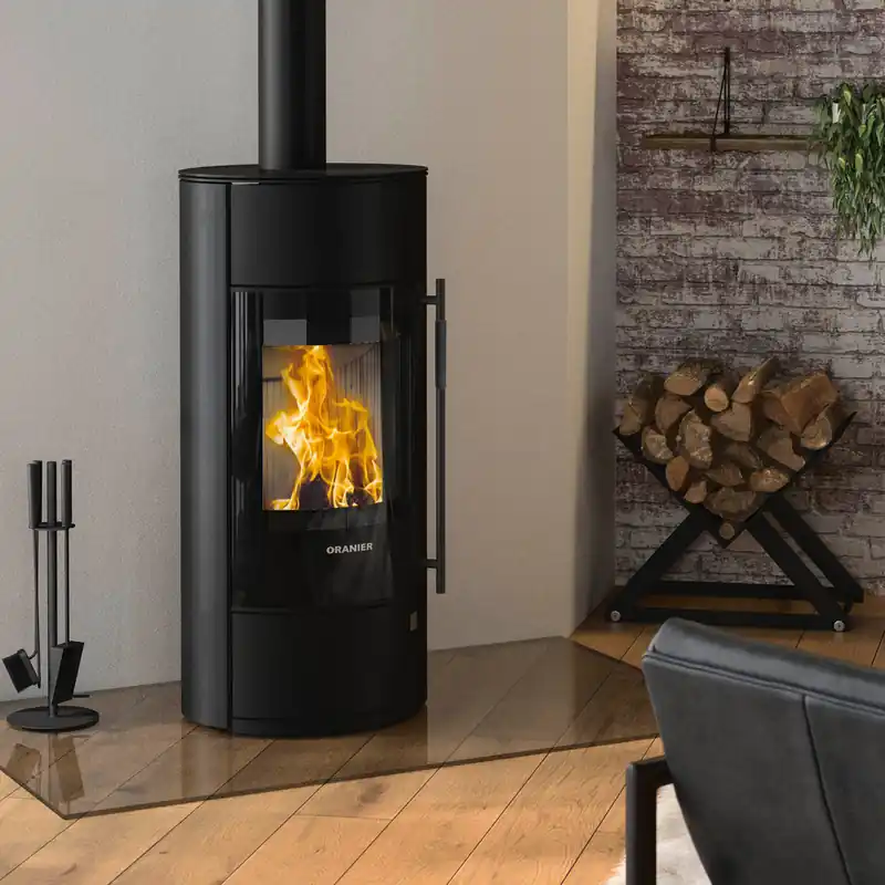 Günstig Oranier Polar Neo Blackline Kaminofen Stahl Schwarz
