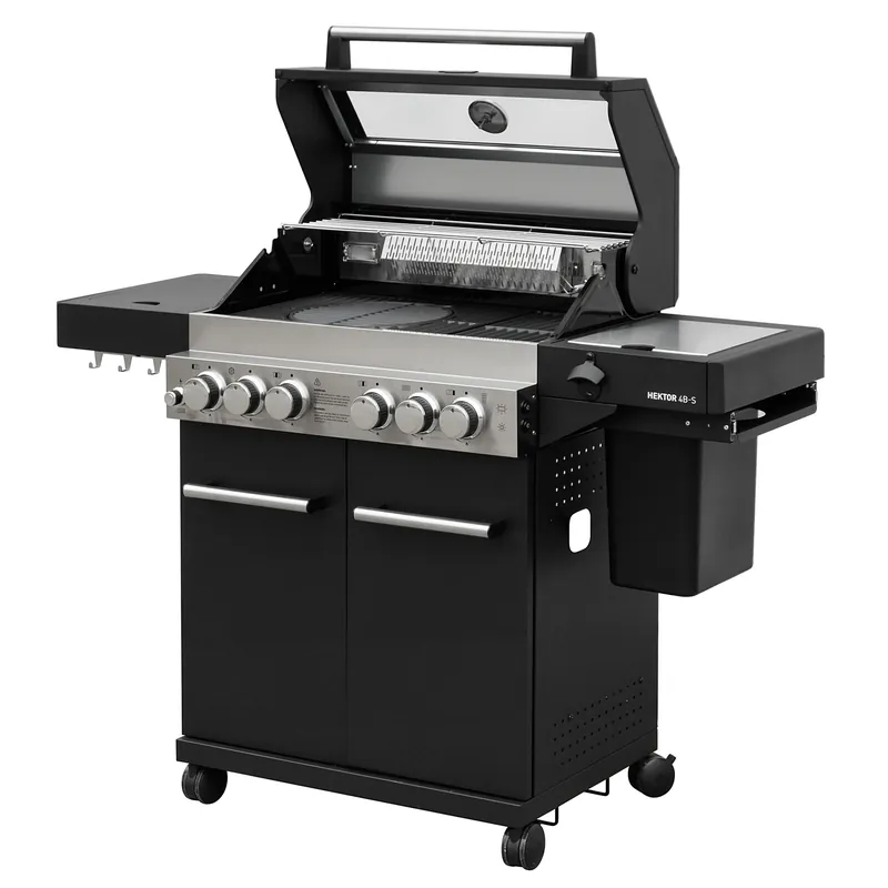 Neu Feuergott Gas-Grillstation Hektor 4B-S inkl. Abdeckhaube
