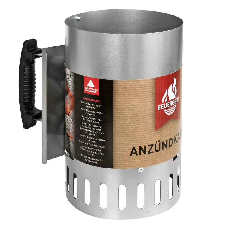 FEUERGOTT Anzündkamin Premium BIG XXL Solange Der Vorrat Reicht