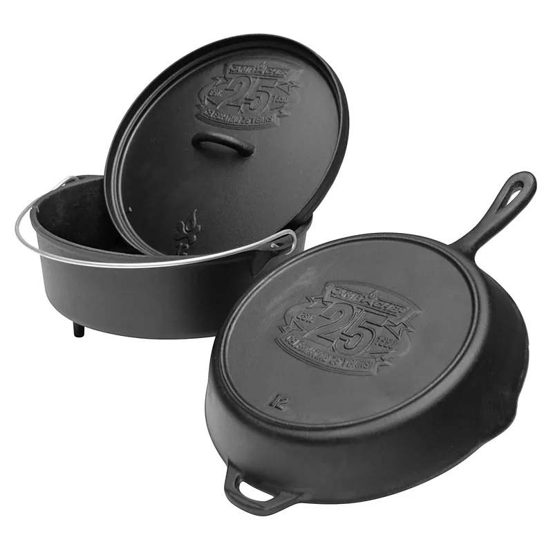 Camp Chef Classic Dutch Oven SDO-12 + Cast Iron Pfanne 30 cm + Deckel Sonderangebot