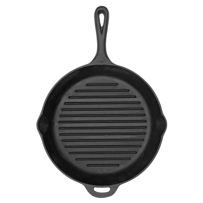 Camp Chef Cast Iron Pfanne mit Riffelboden 30 cm (SK12R) Geprüft